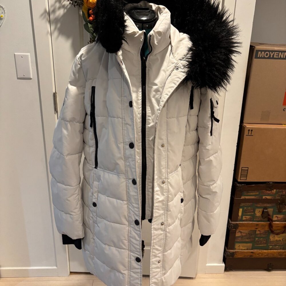 Nautica white 3/4 winter coat size XL